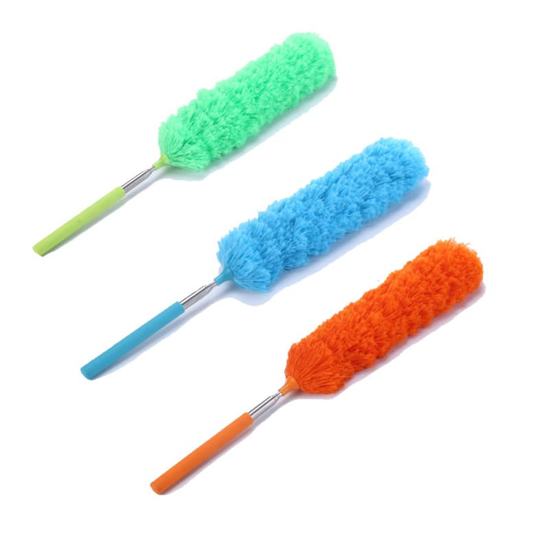 Spldsun 3 pièces Duster de Microfibres,Plumeau Poussière Lavable Bendables Brosse à Poussière avec Poteau Extensible pour la Mai