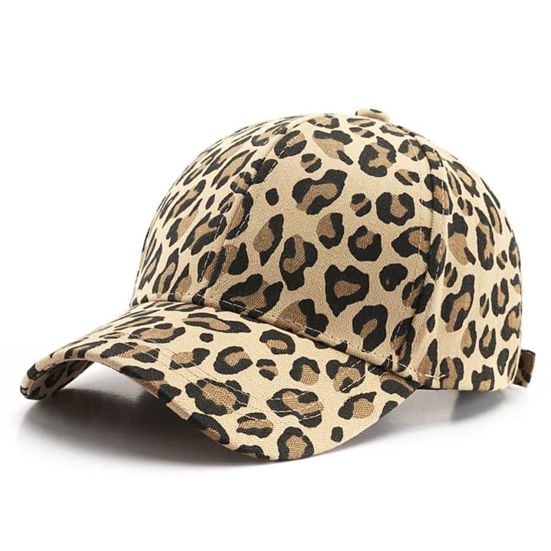Omnikryp Casquette de Baseball, Casquettes de Baseball à Imprimé Léopard, Unisexe Réglable Chapeau, Chapeau Femme Soft en Coton