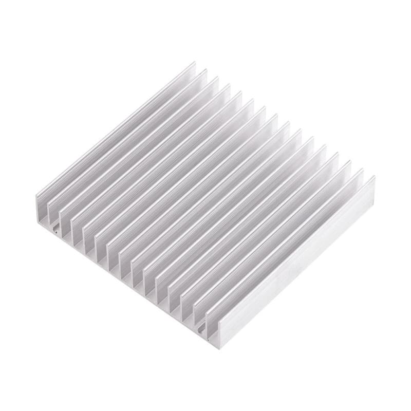 Dissipateur de Chaleur en Aluminium Haute Puissance 16 Ailettes 100x100x18mm pour Transistors à Semi-Conducteurs, PCB(Circuit Im