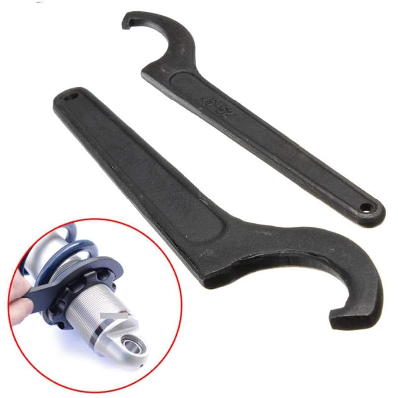 Kuashidai Clé à crochet universelle pour amortisseur de chocs en acier au chrome vanadium 45-52 mm
