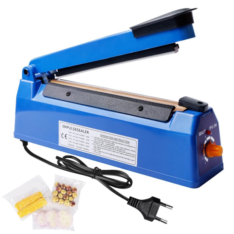Thermoscelleuse Machine,200 M 3MM Machine A Sceller,Soudeuse Sac Plastique,Impulse Scelleuse Thermique,Impulse Heat Sealer Pour
