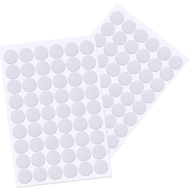 108 Pièces Cache Vis, Blanc, Adhesif,Vis Trou Autocollants, Meuble,pour Armoires,Tiroir,Table,Diamètre 21mm