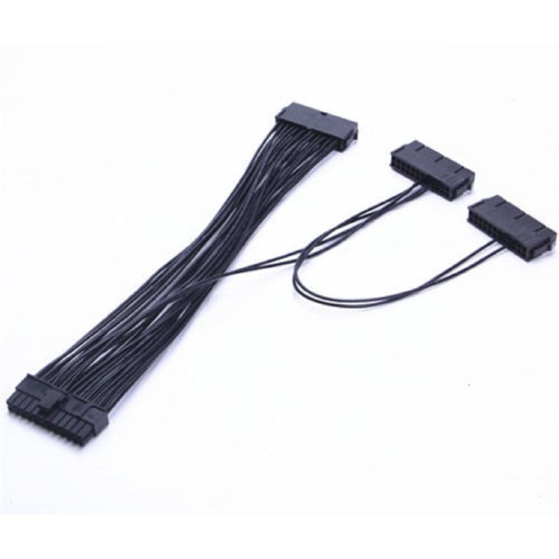 Câble d'alimentation triple alimentation 3 24 broches ATX câble adaptateur carte mère cordon (30 cm) pour machine BTC Miner