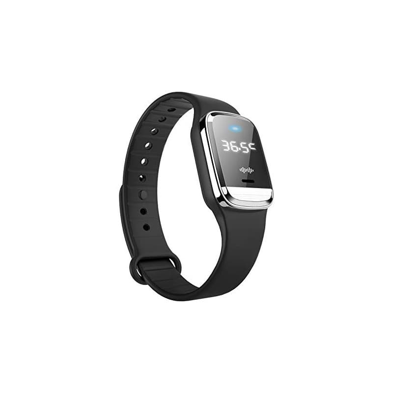 Feloyal Bracelets Anti-moustiques Affichage de la Température Corporelle Montre Anti-Moustiques Rechargeables par USB étanches à