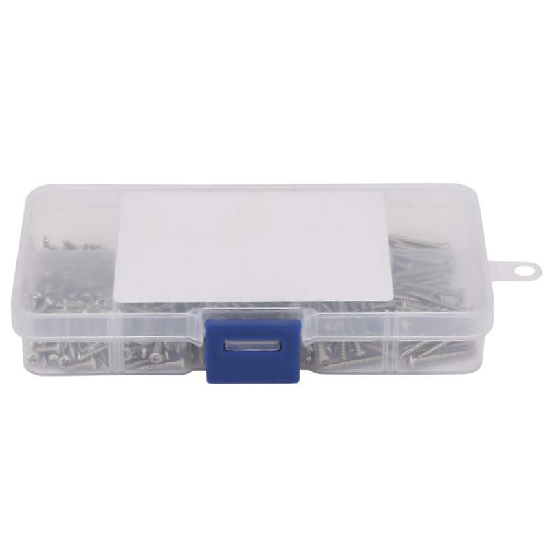 Vis Autotaraudeuses Haute Résistance En Acier Inoxydable 400Pcs M2.2, Kit Assortiment de Vis À Tête Cylindrique
