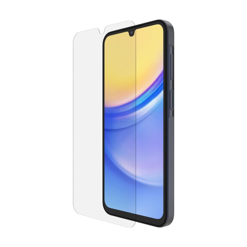 Belkin ScreenForce TemperedGlass Protection d'écran pour Samsung Galaxy A15 (protection antirayure et intégrale, verre trempée,