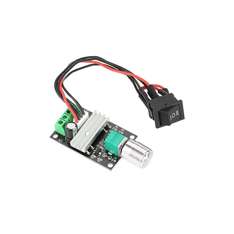 DC 6V 12V 24V 3A Contrôleur de Vitesse du Moteur PWM, Contrôleur Réversible de Contrôle de la Vitesse du Moteur Régulateur avec