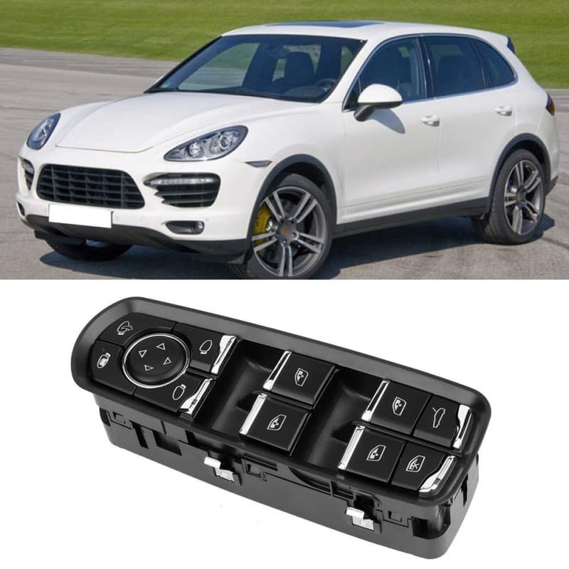Jadeshay Commutateur de Fenêtre Électrique, Commutateur de Commande de Fenêtre Maître Électrique, Rocker, Noir, ON-OFF, IP67, Po