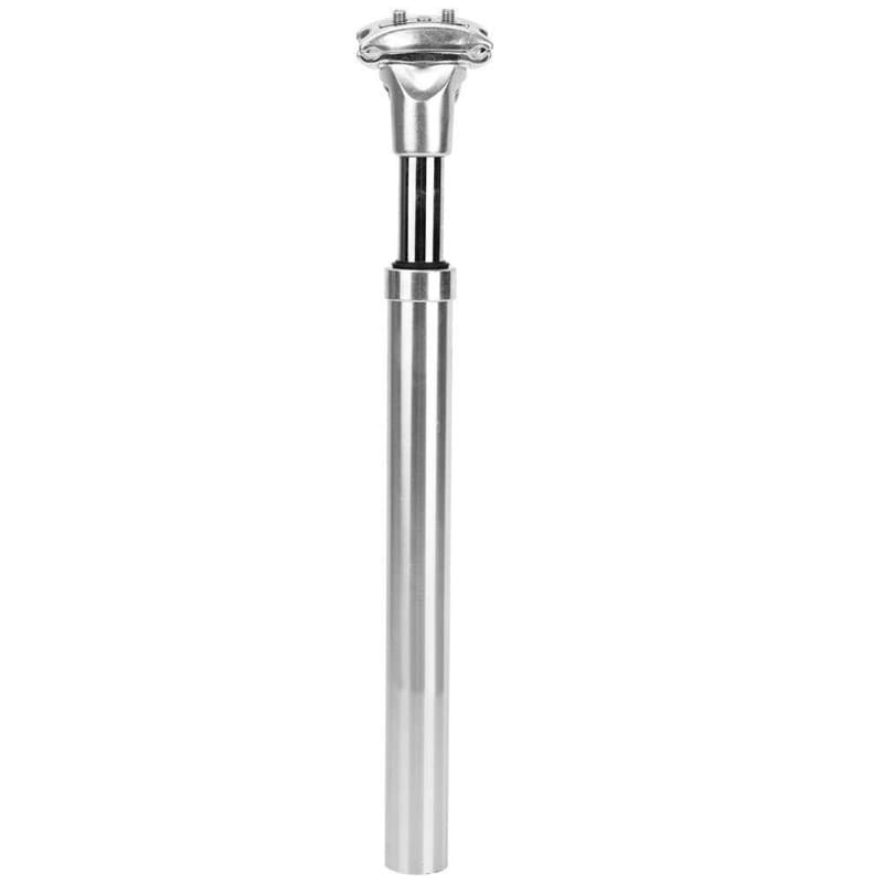 Tige de Selle de Vélo, Tube de Selle d'Amortisseur 27.2mm 31.6mm à Pression Hydraulique Tige Fixe de Selle de Vélo(27.2mm-Silver