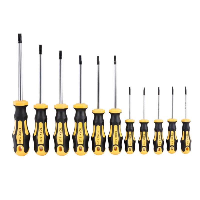 Gunpla 11 Pièces Jeu de Tournevis Torx T6 T7 T8 T9 T10 T15 T20 T25 T27 T30 T40 Etoile Magnétique Assortiment Réparation Tournevi