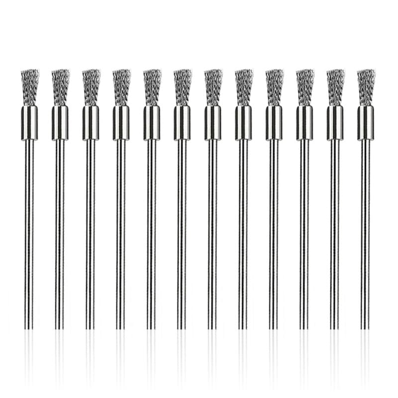 Brosse Métallique En 12 Pièces, Pinceau De Polissage En Forme De Stylo, Ensemble De Nettoyage De Retrait De Peinture, Accessoire