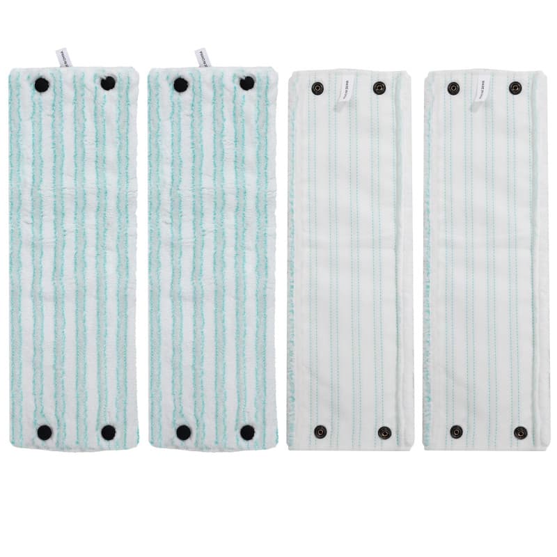 Lot de 4 serpillere microfibre pour Leifheit Combi/Clean Twist M Micro Duo, adaptées à tous types de sols, housse de rechange po