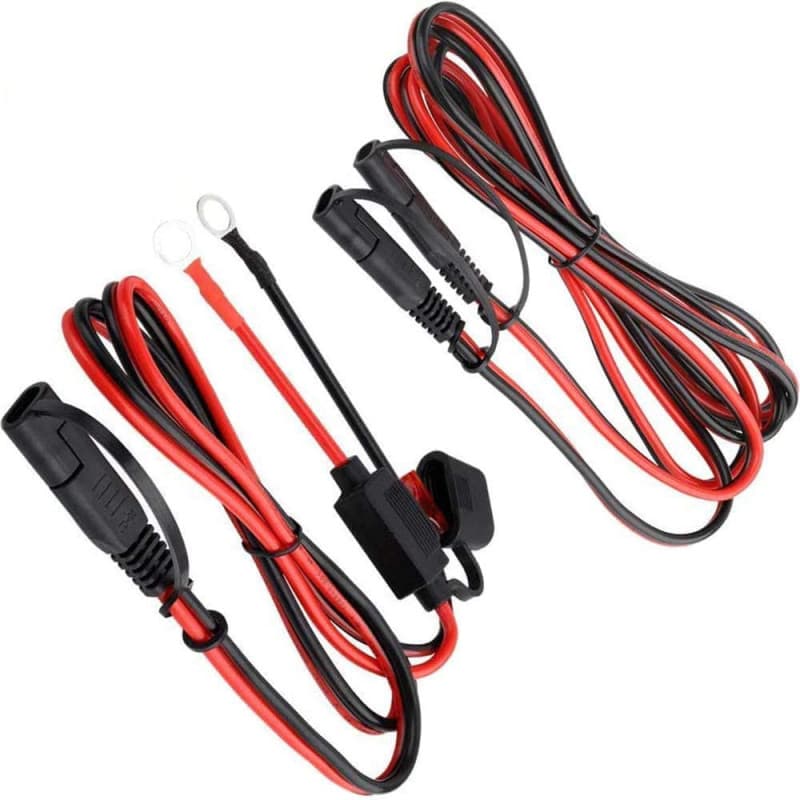 RUNCCI-YUN Connecteur SAE,Rallonge de câble SAE,câble d'extension à déconnexion Rapide à cosse 2 Broches, 1.2m SAE à SAE Rallong