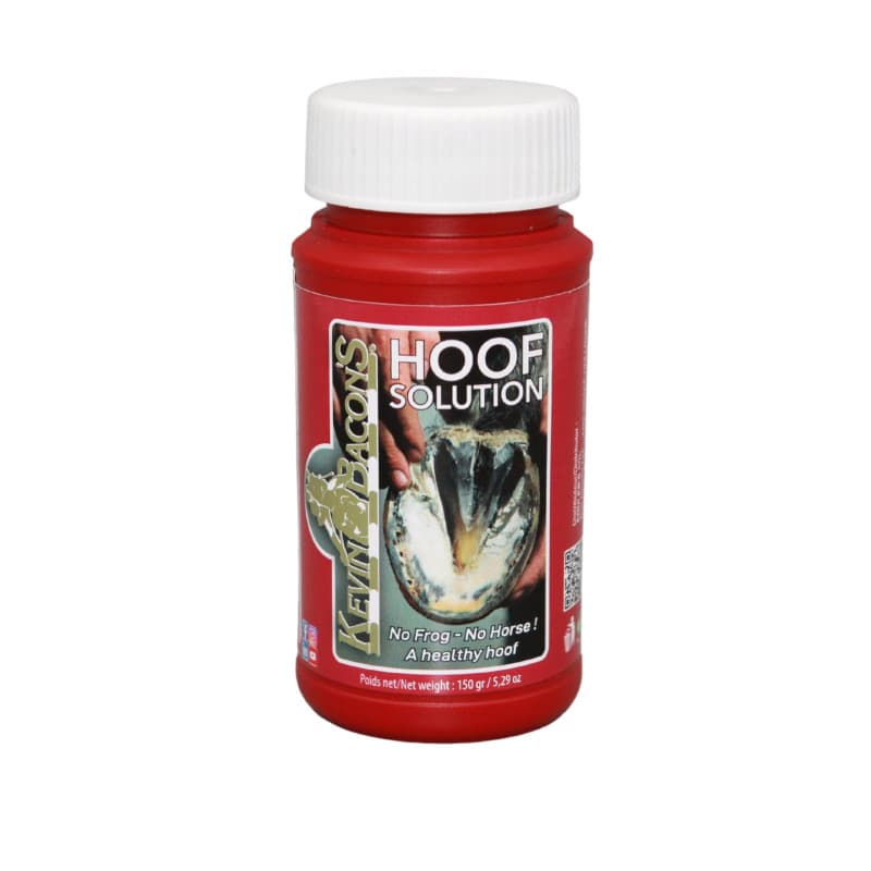 Kevin Bacon’s Hoof Solution | 150 g | Adapté à tous les types de chevaux | Avec pinceau intégré | Application rapide | Peut aide