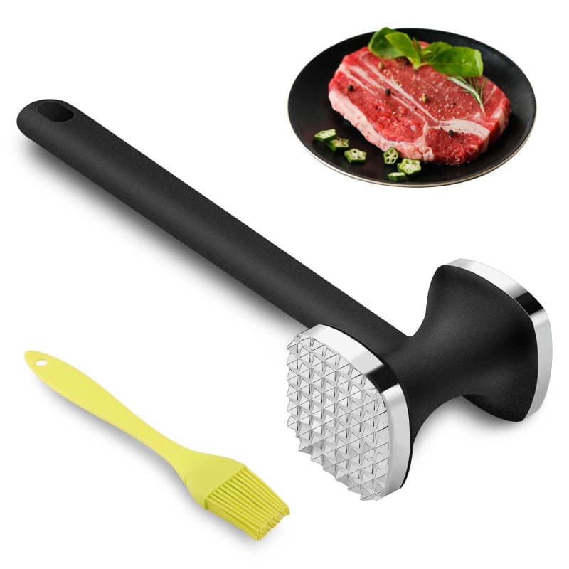 Attendrisseur de Viande, Marteau à Steak, Marteau à Double Face, Marteau à Viande, pour Attendrir la Viande, Marteau à attendrir
