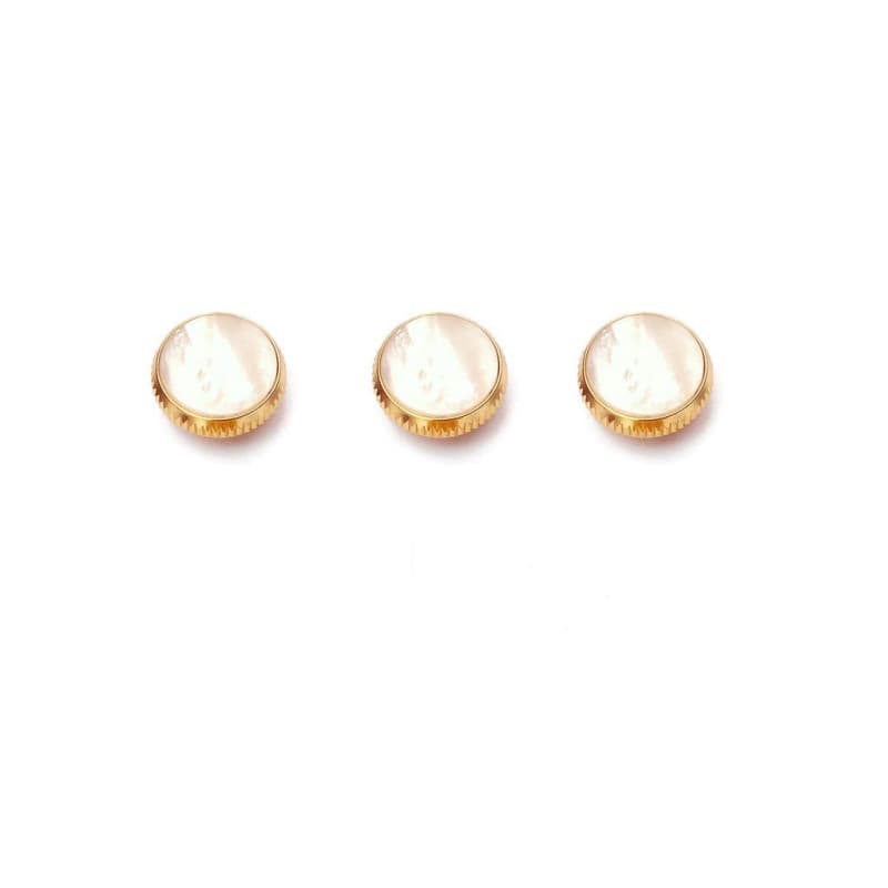 Alnicov Plaqué Or Blanc Shell Incrustations Boutons De Doigt De Trompette Pour Trompette De Remplacement Lot de 3