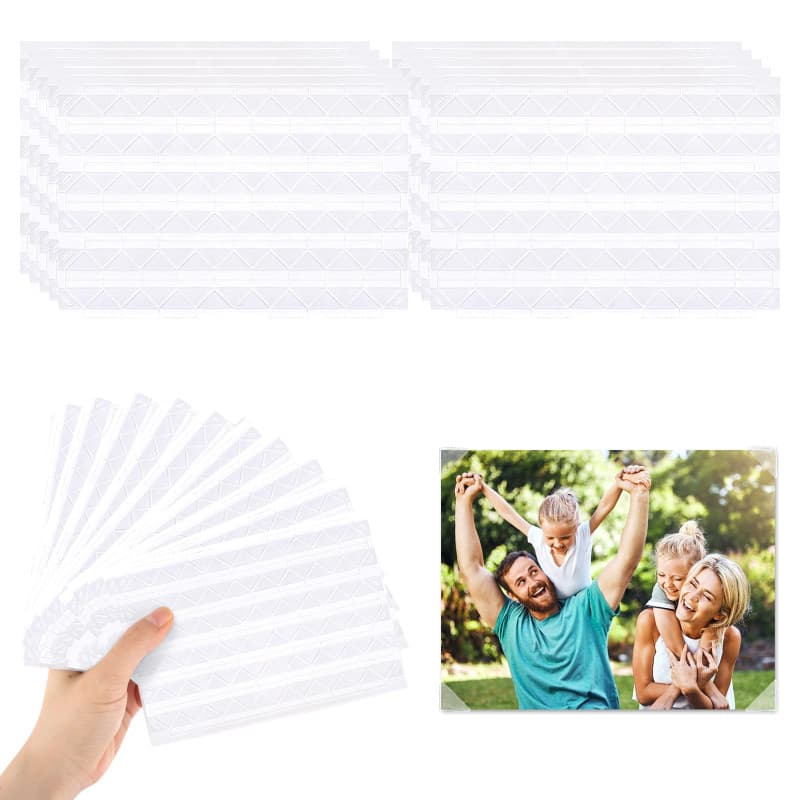 Lot de 1020 Autocollants pour Coins de Photos, Coins de Photo Autocollants,Coins Photo Auto Adhésifs,Coins de Montage Photo,Coin