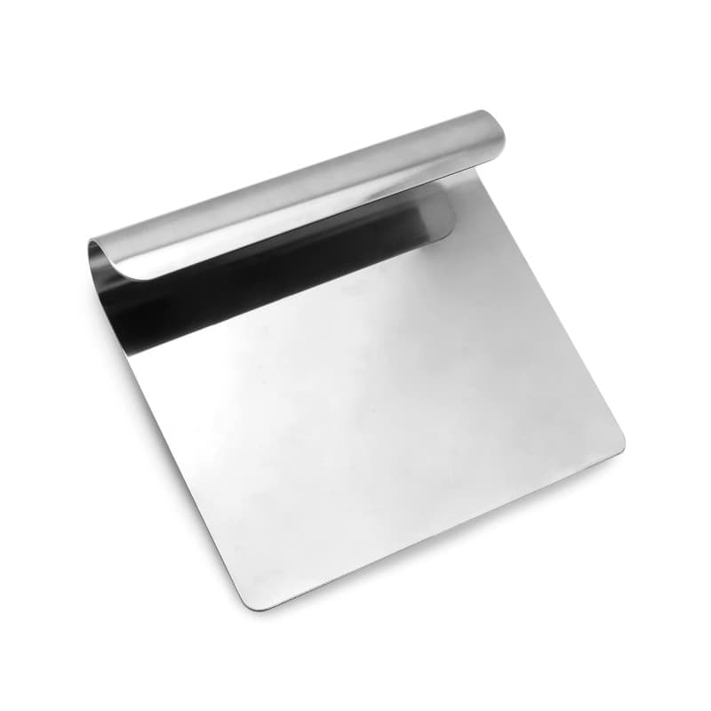 QWORK® spatule à pâte, grattoir de cuisine, gadget de cuisine, 14 X 12 cm, inox