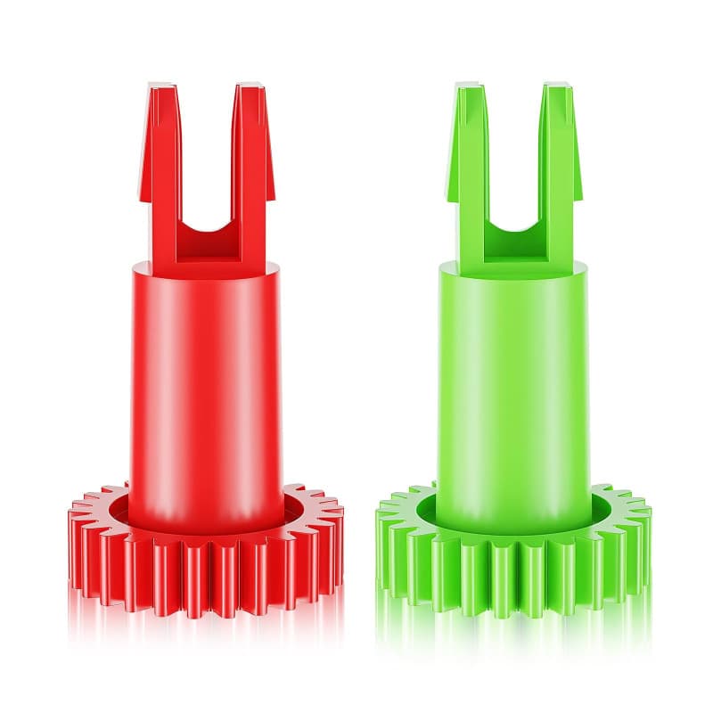 Engrenage de moteur à brosse latérale pour aspirateur ECOVACS DEEBOT OZMO 950/920/N5/N8 T5/T9/T8, 1 engrenage rouge, 1 engrenage