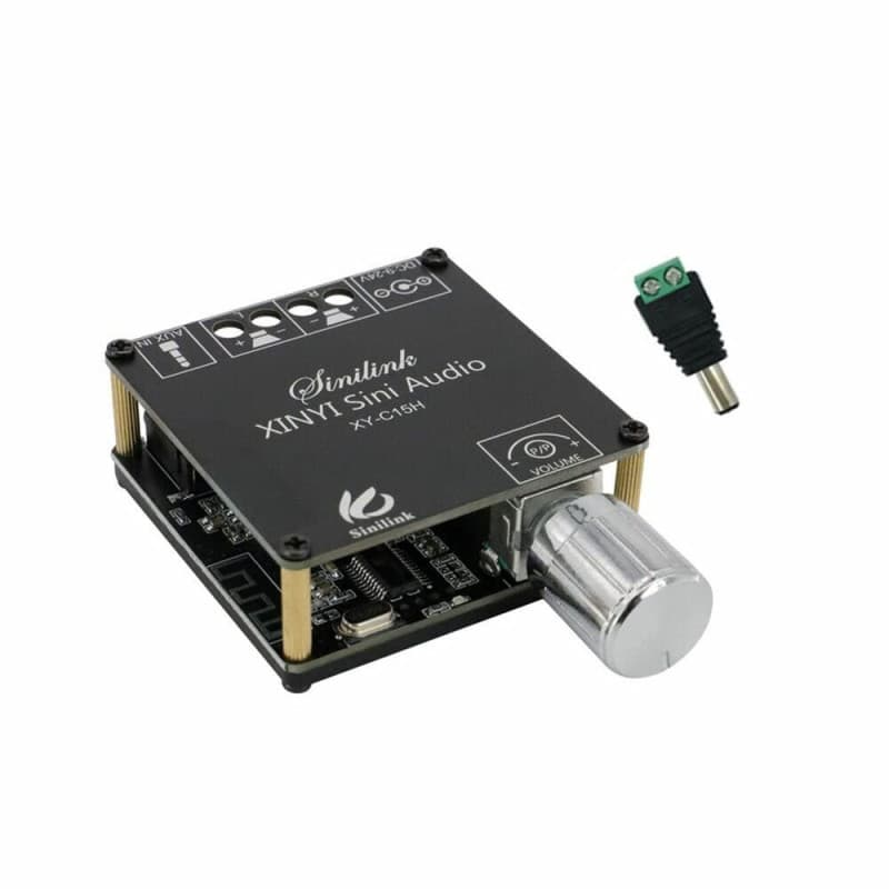 Fasizi 20Wx2 Amplificateur de puissance numérique Bluetooth stéréo double canal 360 ° avec étui