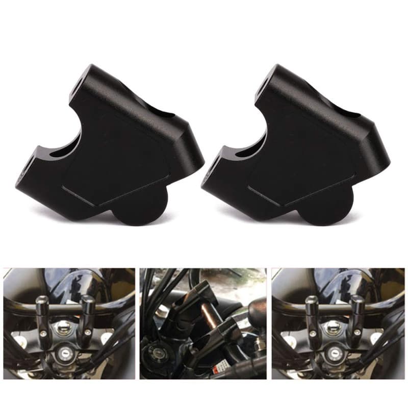JFG RACING Rehausse Guidon Moto 22mm,Rehausse Guidon pour GSF 1250S 2007-2016 SV650 2016-2018 SV1000 2003-2007 DL250/V-STROM 250
