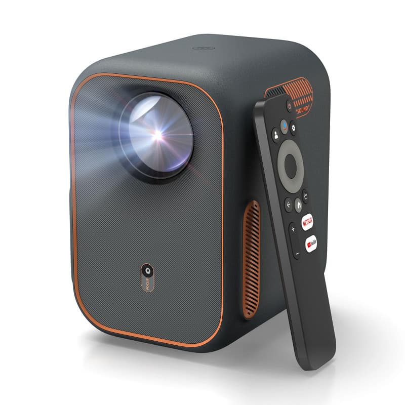WEMAX Mini Videoprojecteur【Certifié Netflix & Google TV】Smart Projecteur Portable【Support 4K & 1080P Natif】Retroprojecteur avec