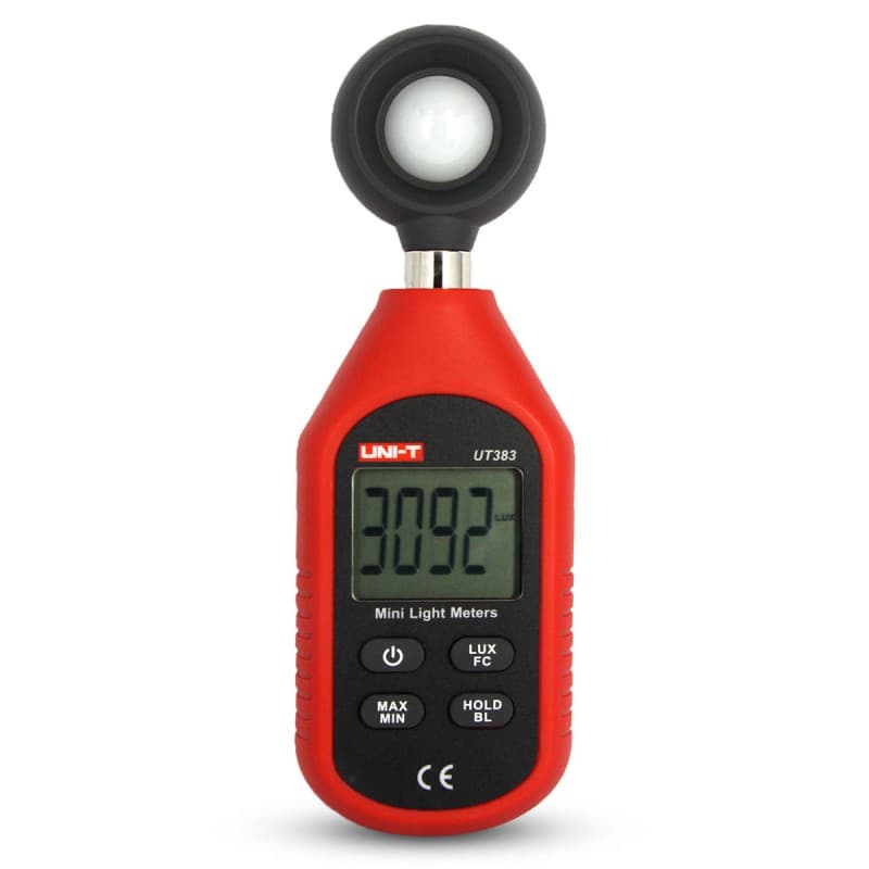 Illuminomètre numérique UNI-T UT383 avec LCD, affichage de la luminosité en lux et compteur de lumière précis