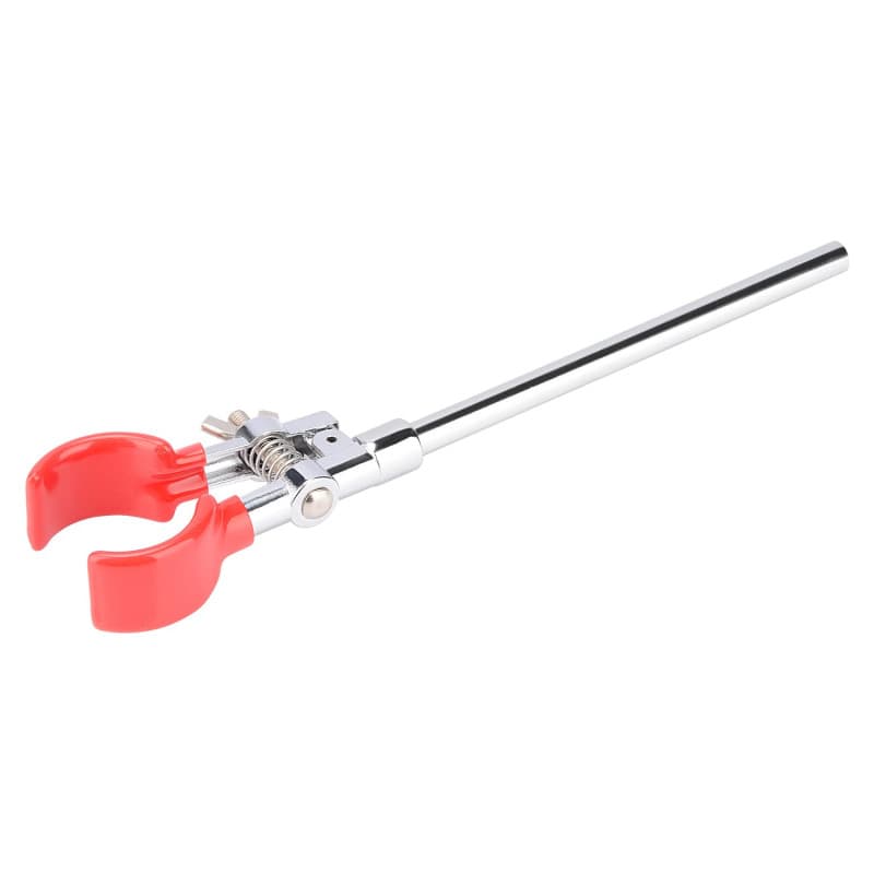 Labasics Pince de Laboratoire, 2 Griffe de Pince Réglable, Robuste Pince à Flacon de Laboratoire Réglable avec Tige de 18 cm, po