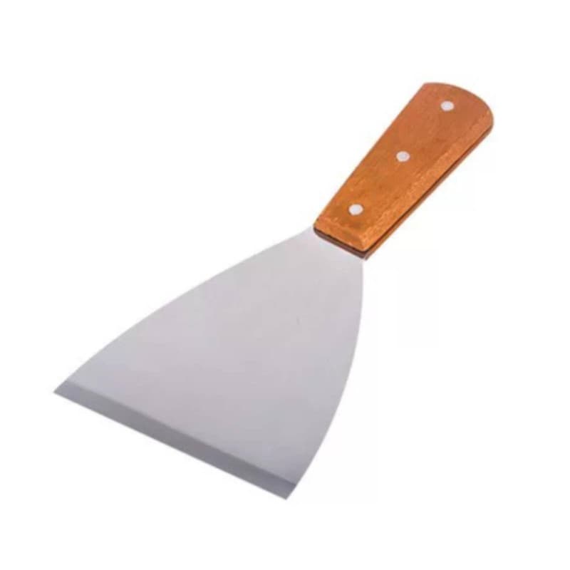 Plancha Spatule, Spatule Multifonction En Acier Inoxydable Steak Crème Grattoir De Plaque De Cuisson, Spatule De Barbecue Plate