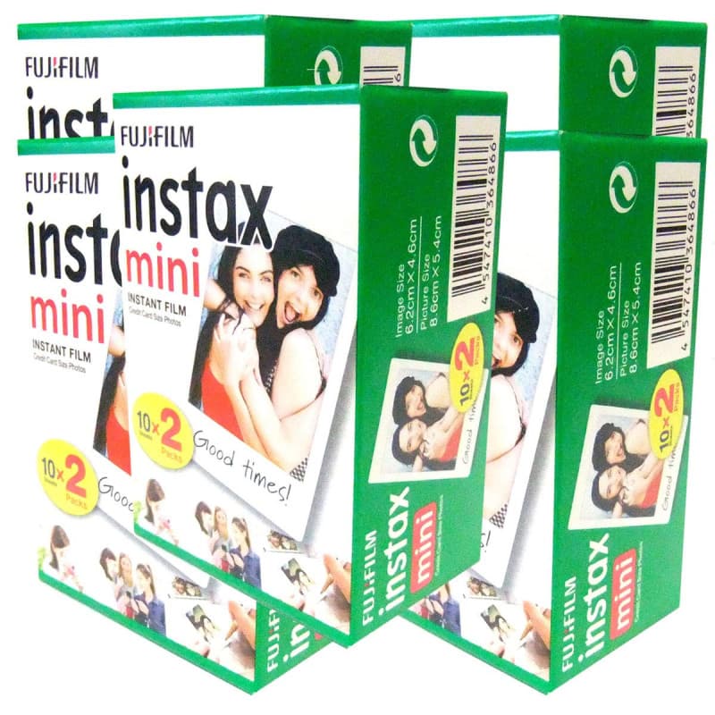 Fujifilm Pellicule pour appareil photo instantané (100 photos) « Instax Mini »