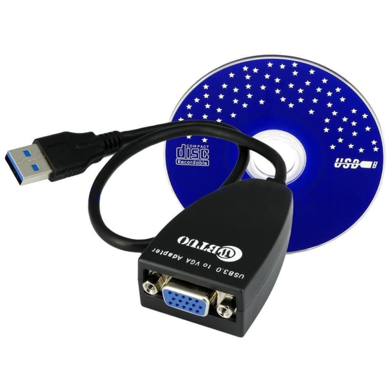 KALEA-INFORMATIQUE Carte graphique externe VGA sur port USB3. Résolution maximale 1920x1080, remplace ou complète l'affichage pr