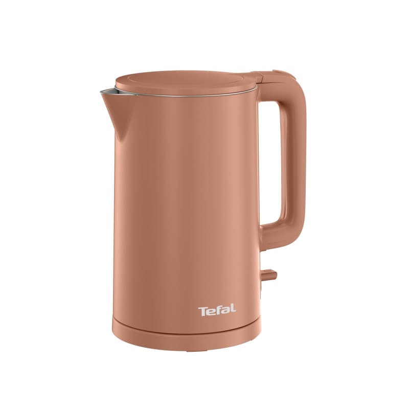 Tefal Thermo Protect, Bouilloire électrique, Safe to Touch, Paroi intérieure en acier inoxydable, 1500W, Noir, KO140PEO