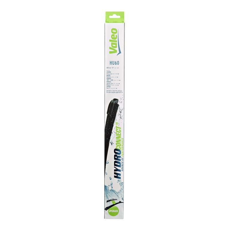 VALEO Hydroconnect Essuie-glace - HU60 Balai d'Essuie-glace Plat 600 mm Haute performance, Visibilité Supérieure sur la Route, I