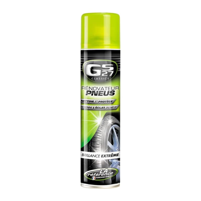 GS27 - Rénovateur Pneus Classics - Nettoie, Protège, Redonne de l'Éclat - Spray 400 ML