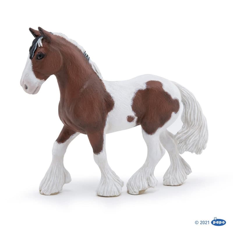 Papo - Figurine Peinte A La Main - La Vie Sauvage - Jument Tinker - 51570 - À Collectionner - pour Enfants - Filles et Garçons -