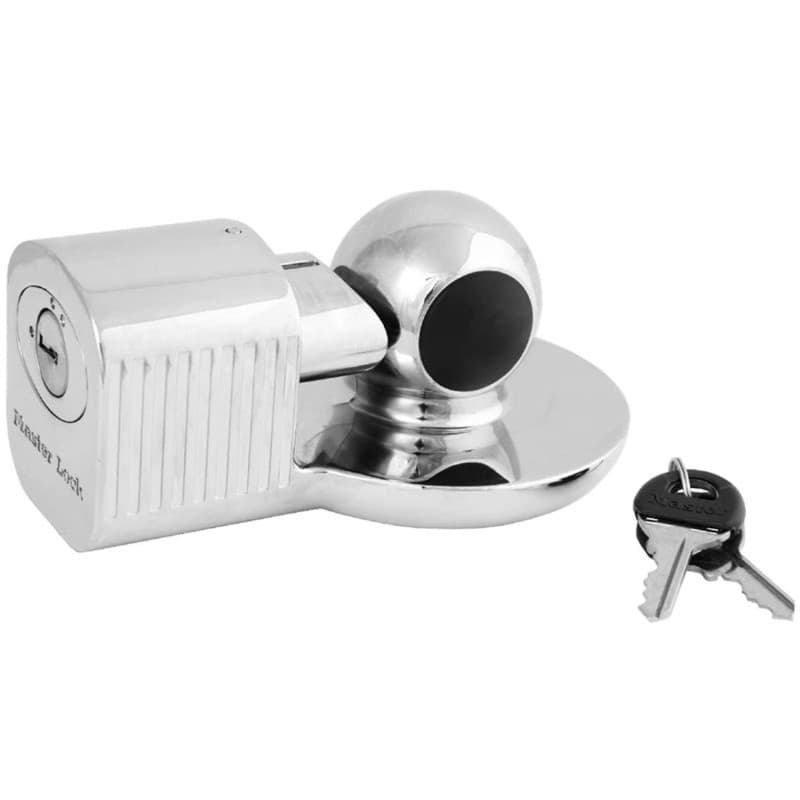 Antivol d'attelage universel - MASTER LOCK - 377EURDAT - Serrure a clé pour les Tetes d'Attelage