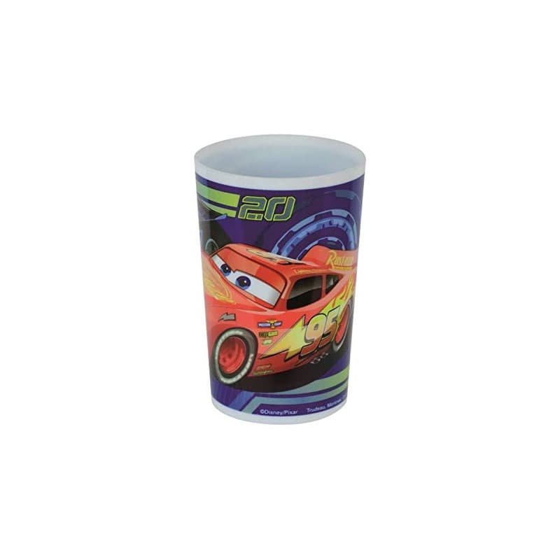 Fun House 005514 Disney Cars Verre 220ml pour Enfant, Bleu