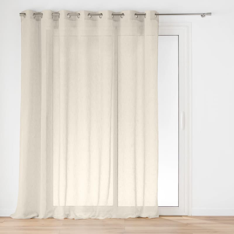 Douceur d'Intérieur, Voilage à Oeillets (240 x 240 cm) Carlin Lin, Voile Tissé