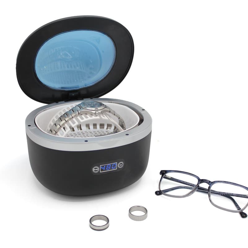 FISHTEC Nettoyeur Ultrasons XL FISHTEC - Capacité 750 ml - Ecran digital - Minuterie - Minuterie 5 cycles - Ecran avec durée de