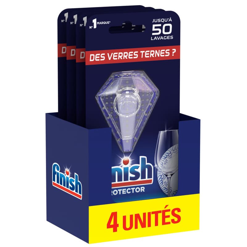 Finish Protector - Protection Des Verres Et De La Vaisselle - Produit Lave Vaisselle - Complement Pastille Lave Vaisselle - Lot