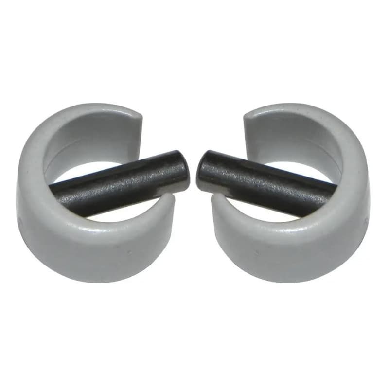 cyclingcolors 2x Clip de fixation avec goupille Ø 4mm pour manivelle volet roulant Ø 13mm extérieur couleur gris Fenêtre Store O