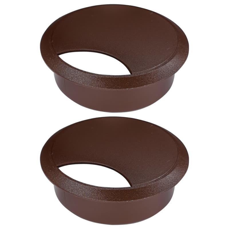 cyclingcolors 2X Passe câble Bureau Table Fil diamètre 70mm encastrable Cordon Prise Ordinateur écran Accessoire ameublement (Ma