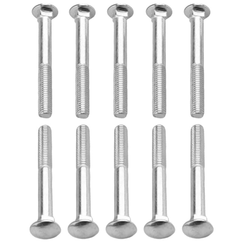 cyclingcolors 10x Vis à Tête Bombée Collet Carré DIN 603 Acier Inoxydable A2 Boulon Tête Ronde Plate Champignon Métrique, M6x35m
