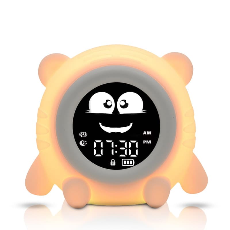 ANTIKOLOR réveil Enfant Jour Nuit - Veilleuse Enfant - Reveil educatif - Sommeil bébé - Deux alarmes - Machine de Sommeil - réve