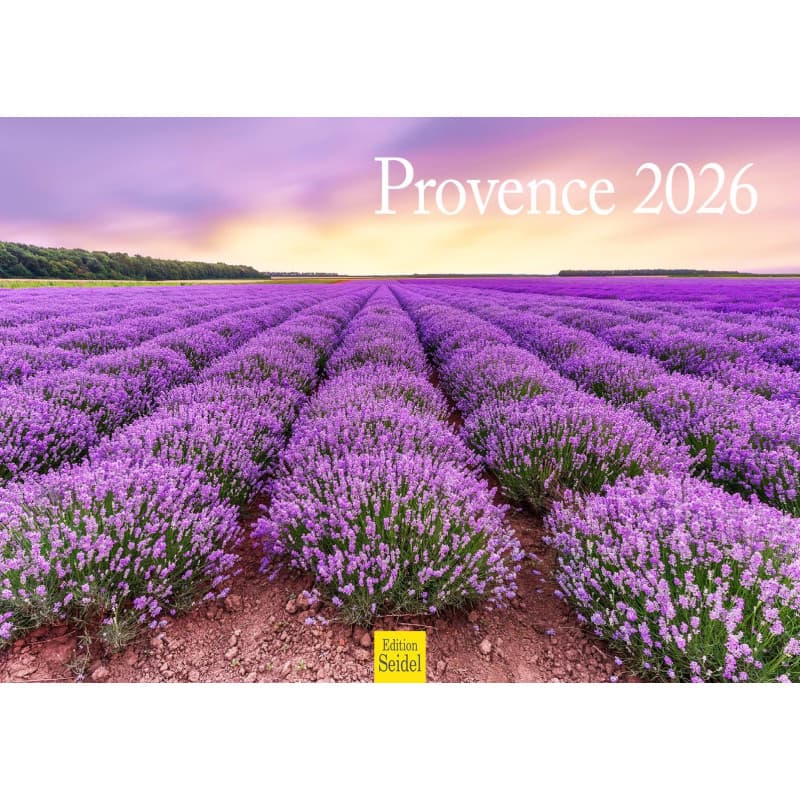 Edition Seidel Calendrier mural Provence 2026 - Format A3 - Calendrier mural Europe - Marseille Saint-Tropez Avignon Méditerrané