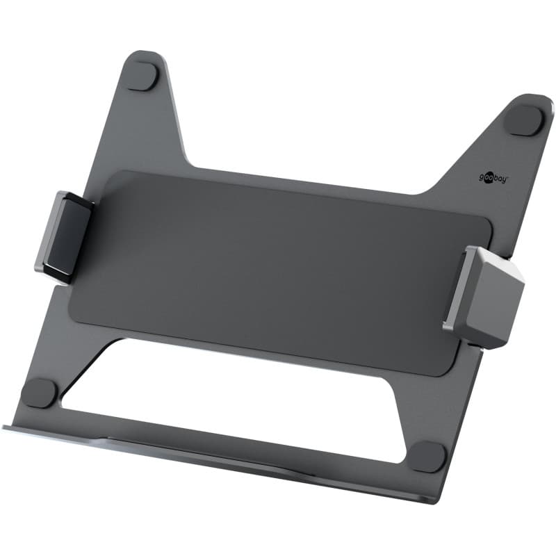 goobay Deluxe Support pour Ordinateur Portable de 11,6" à 17,3" (29-44 cm), Max. 9 kg, à Monter sur Un Support de Moniteur, VESA