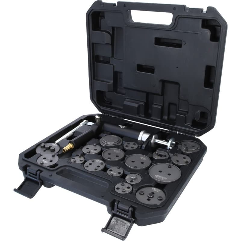 KS TOOLS 150.2000 Jeu d'outils universels pour Etrier de frein avec pistolet pneumatique 18 pièces