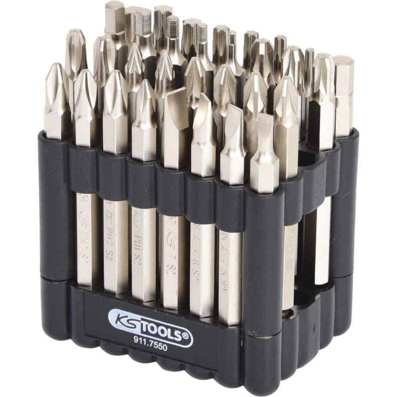 KS Tools 911.7550 Jeu d'embout de vissage Longueur 75 mm, 32 pcs