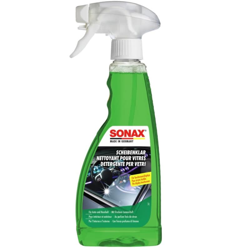 SONAX Nettoyant pour vitres (500 ml) élimine saleté parfaitement et sans laisser de traces sur toutes les vitres intérieures et
