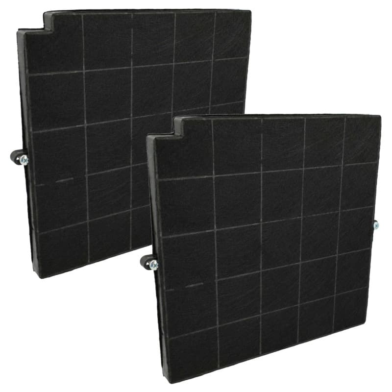 vhbw 2x Filtres à charbon actif compatible avec Arthur Martin F53 RLN 4V, F53 S4, F53 S4 60 875266 LUGO hotte aspirante - 26,5 x
